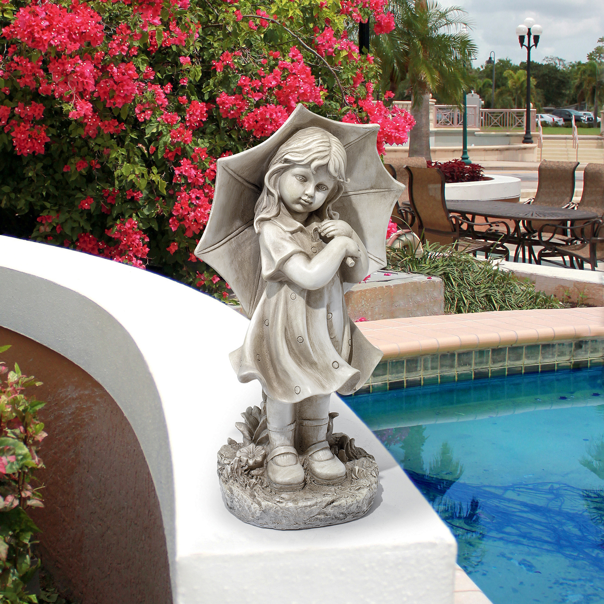 Image Thumbnail for Sun Shower Susanna Garden Umbrella Girl Statue